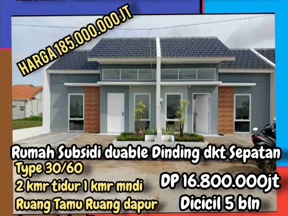 Rumah Subsidi Termewah dan Terlaris saat ini. Pas dan cocok bagi anda  yang gaji masih UMR