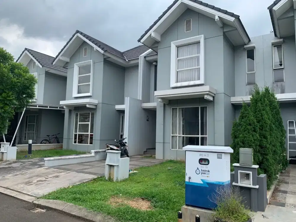 Rumah 2 Lantai Cluster Bahana Suvarna Sutera Hadap Barat Daya Free Kitchen Set