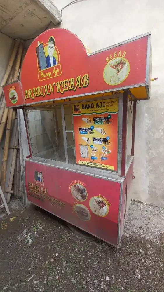 Gerobak usaha kebab