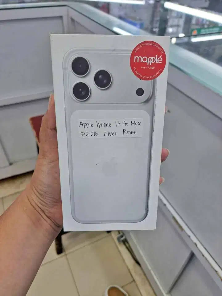 IPhone 17 Pro Max 512GB Silver New Segel Box Garansi Resmi Indonesia