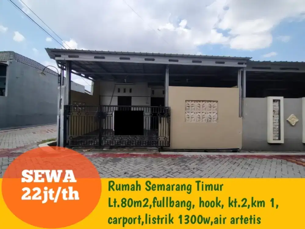 Disewakan rumah baru siap huni di Pedurungan Semarang Timur