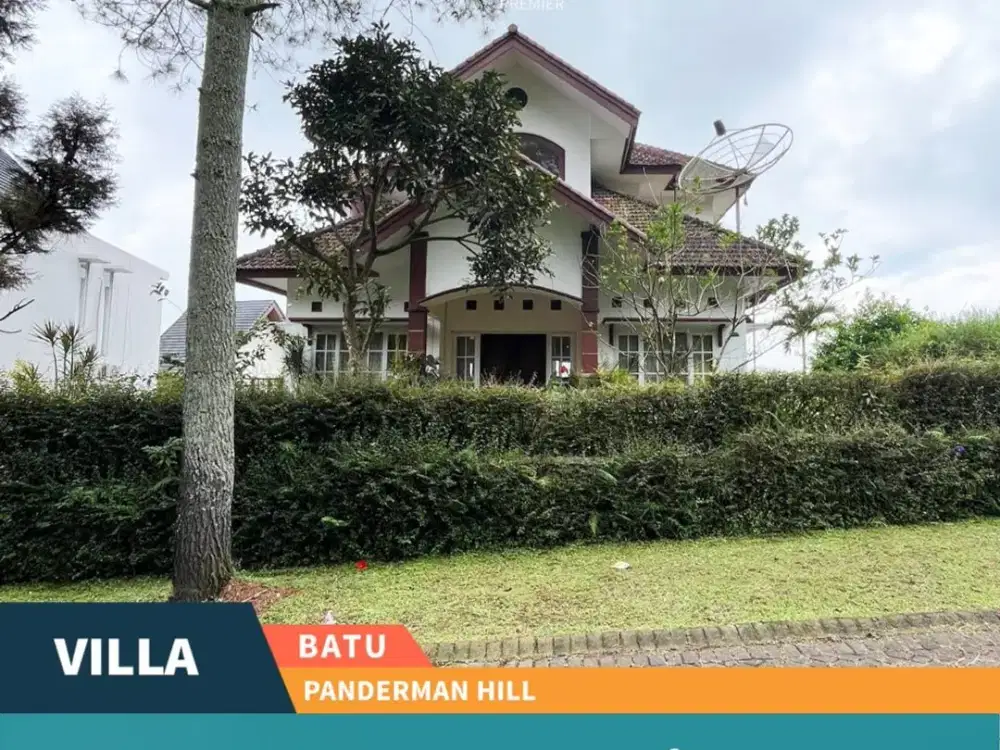 Dijual Villa Furnish View Keren Lokasi Strategis di Panderman Hills Boulevard Batu