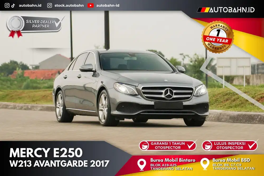 (DP 52jt) Mercedes Benz E250 Avantgarde 2017 (W213)