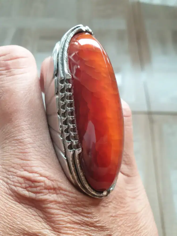 cincin batu pandan merah