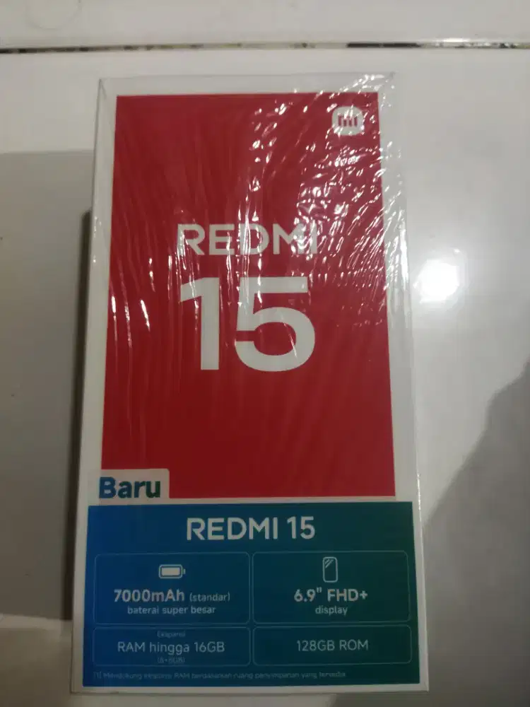 Di jual Redmi 15 4 G ram 8/128 , blm terpakai