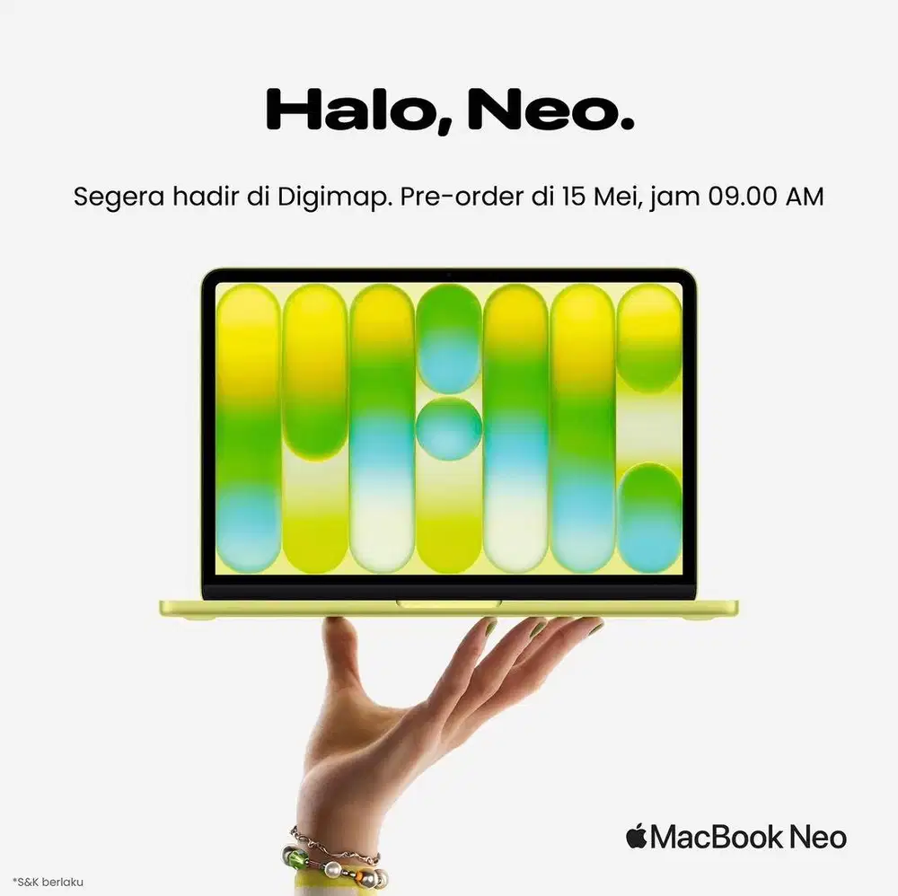 PRE ORDER MACBOOK NEO — PROMO TRIPLE ZERO HOME CREDIT