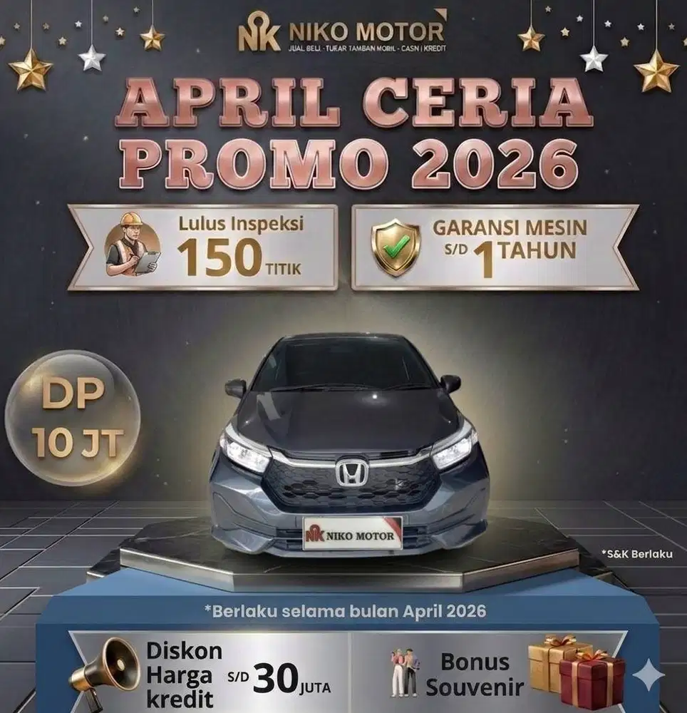 (SPT BARU KM4RB) BRIO E 2025 AT :2024|2026