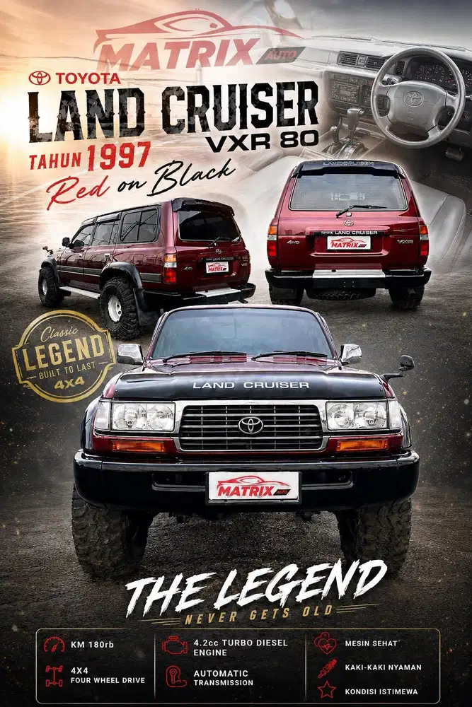 TOYOTA LANDCRUISER VXR 80 1997! antik ! Landcruiser vxr! Vxr80