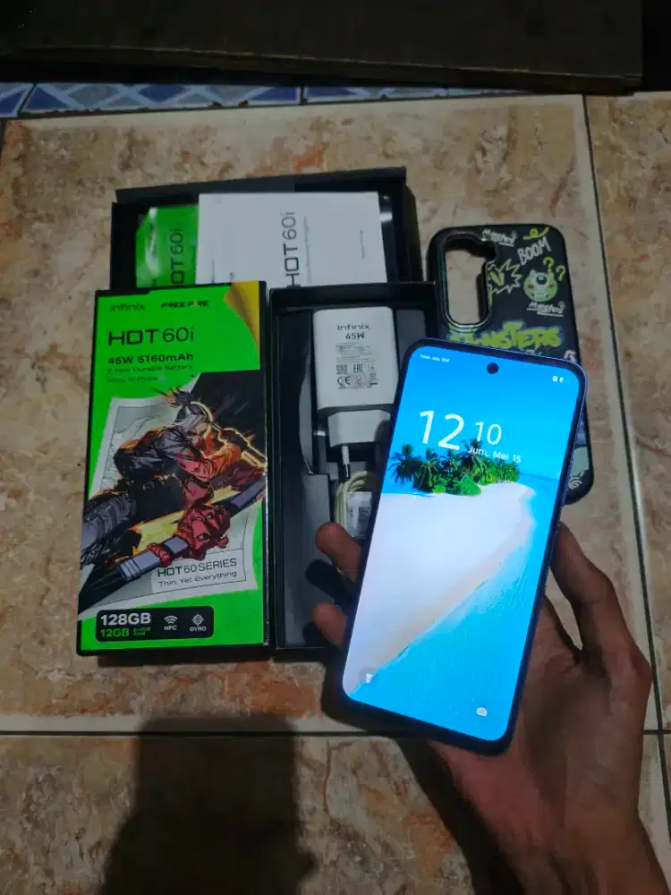 Infinix Hot 60i Ram 6+6/128 Fullset