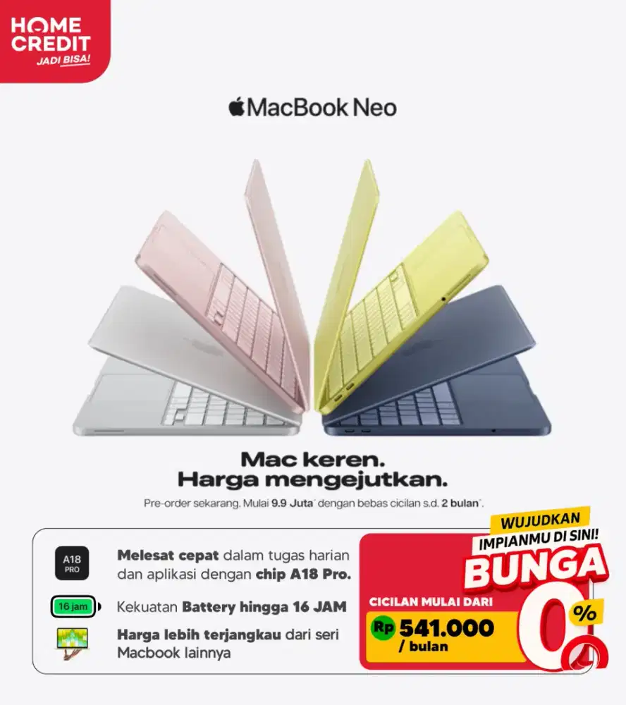 MacBook Neo Promo Bunga 0%