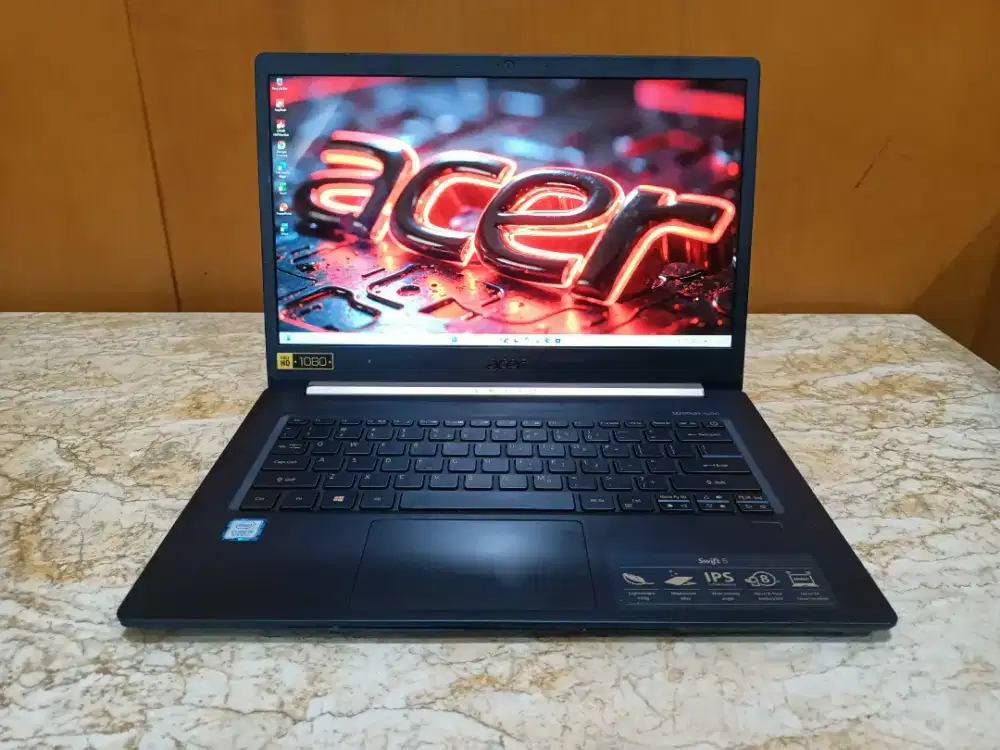 Acer Swift 5 Core i5 8250 Ram 8Gb Nvme 256Gb Touchscreen Slim ringan