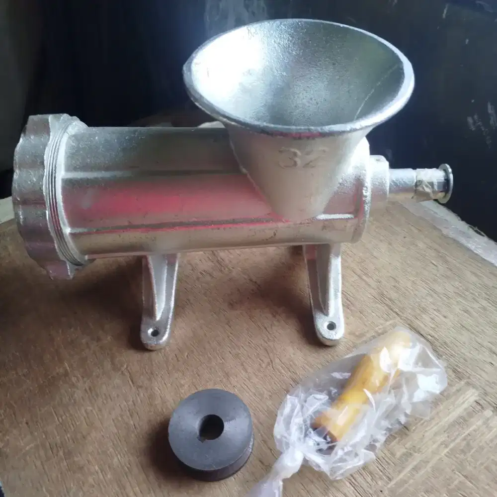 GILINGAN DAGING MANUAL NO 32 MEAT MINCER + PULLEY PULI PULLY