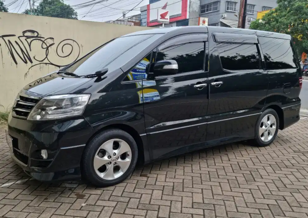 Toyota Alphard 2.4 AT ASG  CBU Ful Spek 2006 Hitam Istimewa Skli Antik