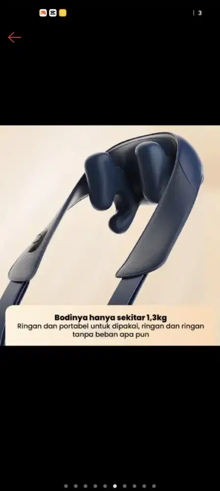 Alat Pijat Philips Neck Shoulder Massager PPM3522 Original Lengkap Dus