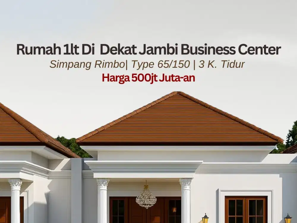 Rumah bergaya modern glass house di Alam Barajo