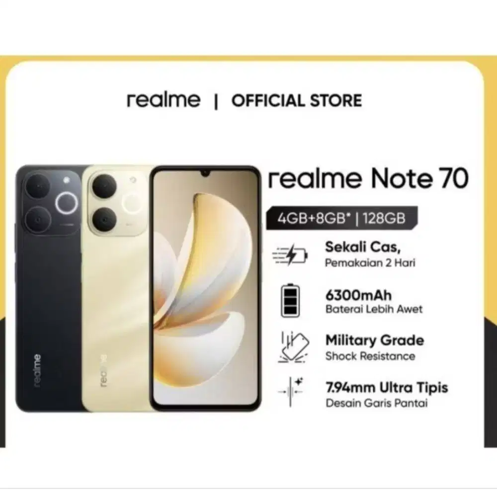 HP REALME NOTE 70 4+8/128GB (BARU)