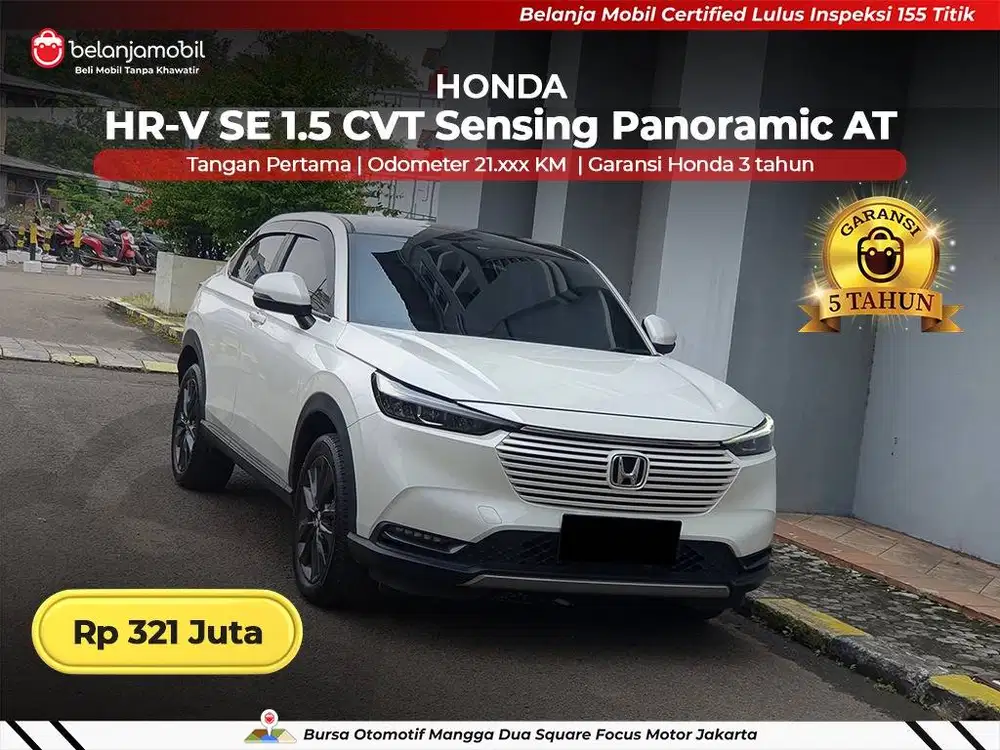 [ GARANSI 5TH ] Honda HRV HR-V HR V SE 1.5 Sensing Panoramic 2024/2025