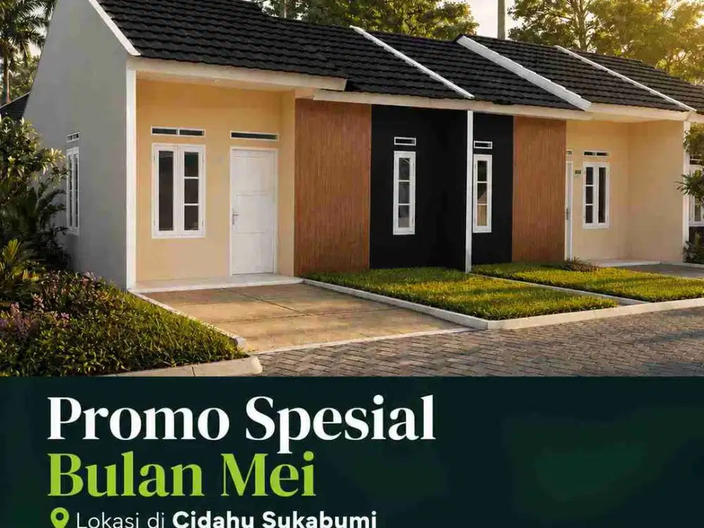 Rumah subsidi murah konsep cluster dekat PT Sun Suka Abadi Sukabumi