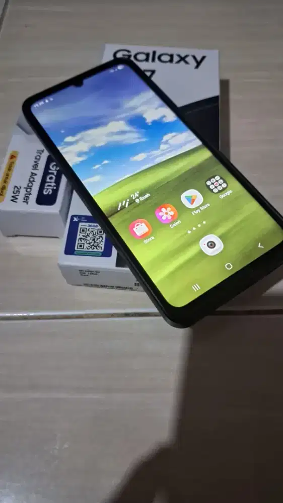 Samsung A07 ram 4/64 seperti baru, akseoris lengkap + cas ori samsung