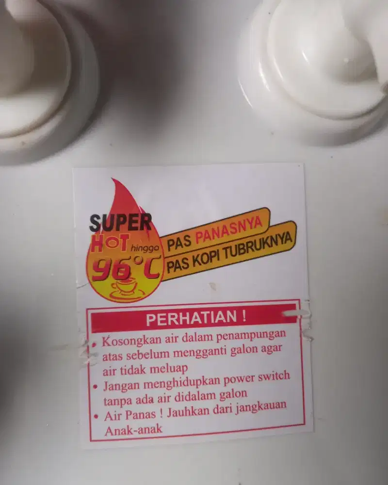 Dispenser mini miyako air panas tangki stainsteel  27x24x35 merk