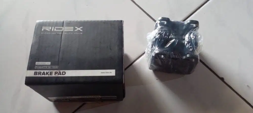 Brake pads, brake discs merk RIDEX Jerman ori, beli dari Jerman