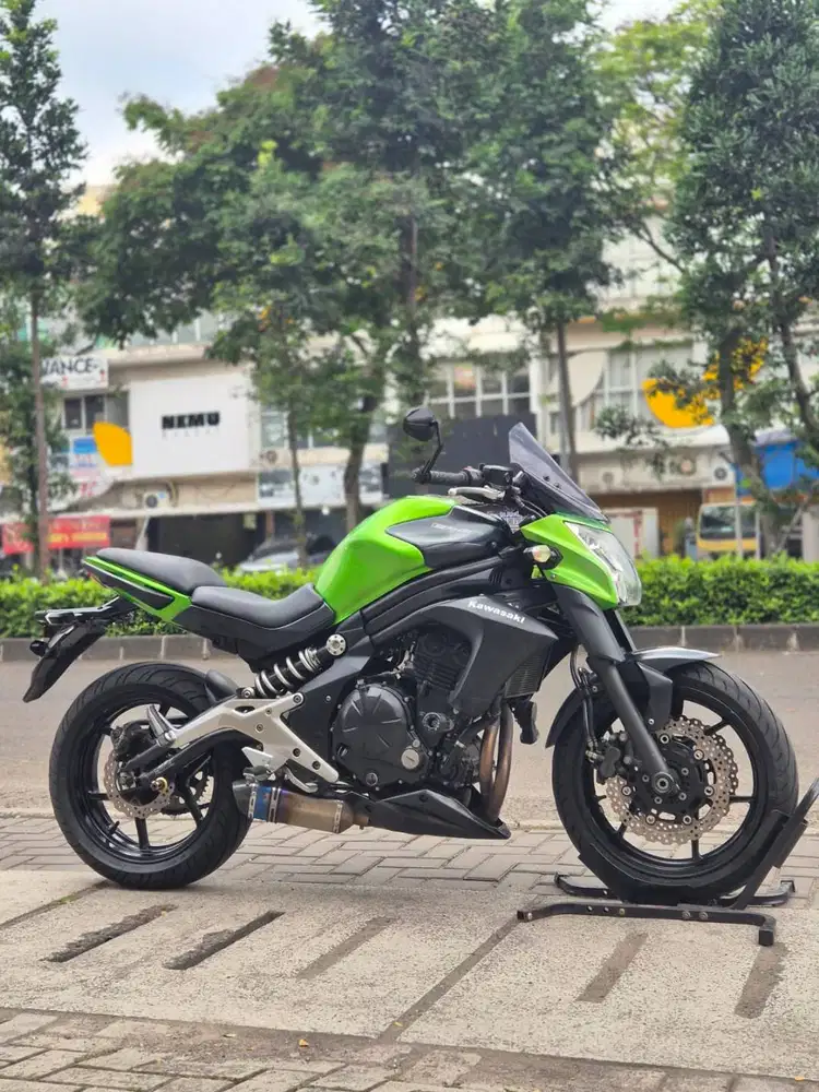 KAWASAKI ER6N 650 HIJAU 2012 KM 19K SIAP GAS TOURING