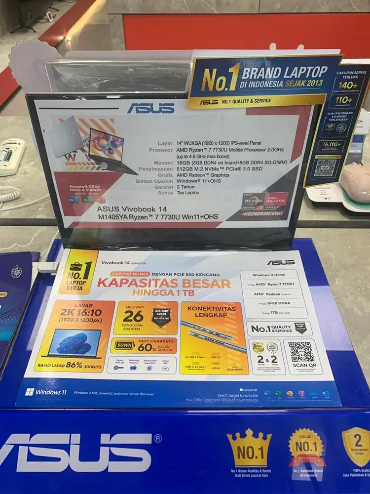 Laptop murah asus/acer/lenovo/hp/msi/advan
