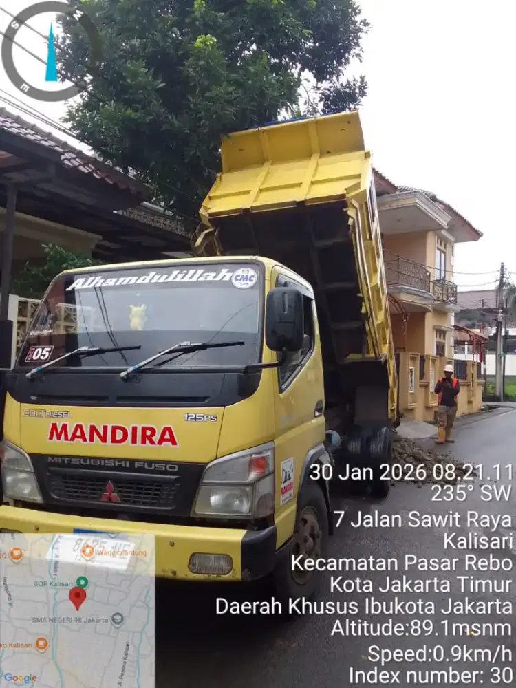 Split makadam pasir cor batu belah Abu batu