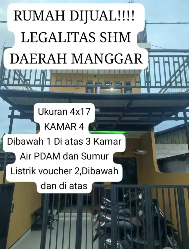 DIJUAL CEPAT RUMAH DAERAH MANGGAR DAN ISI NYA 510JT NEGO SAMPE JADI!