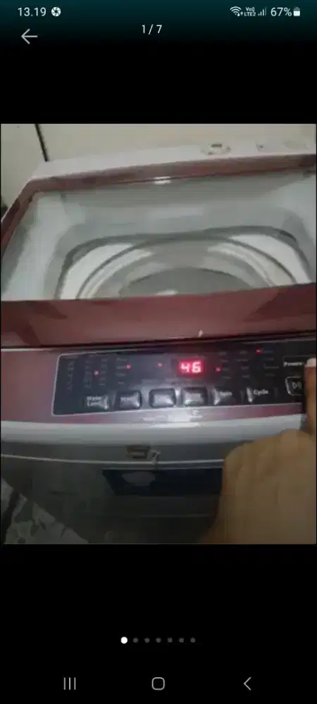 Wts Mesin cuci Aqua 1 Tabung kode FA