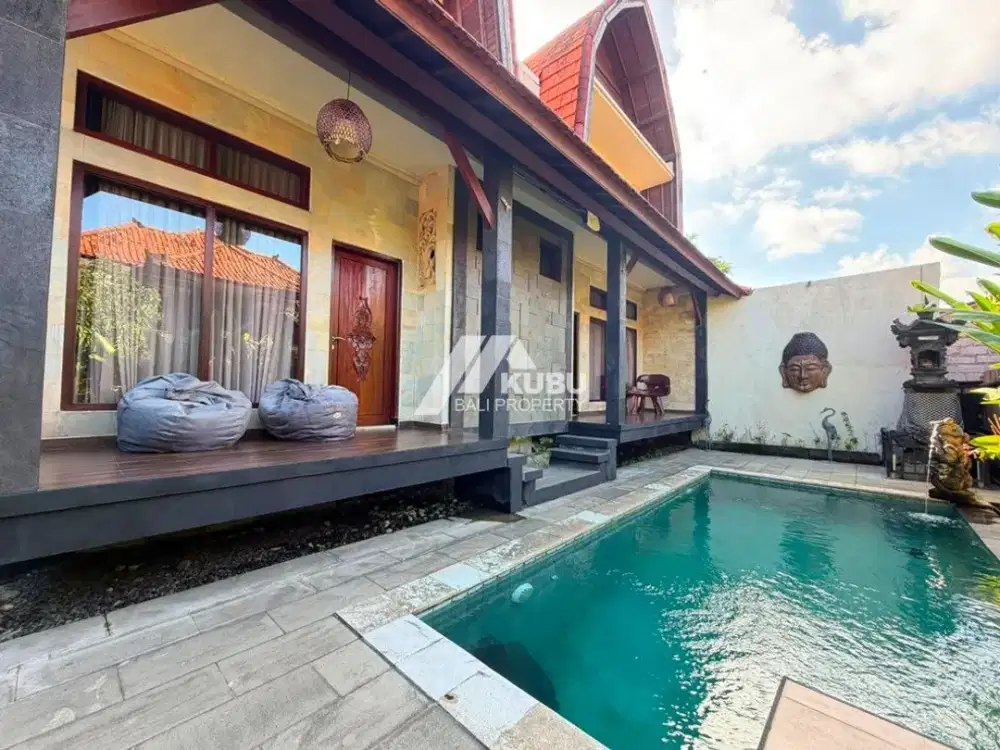 KBP0844 Beautiful Balinese Joglo 2 Bedrooms Villa, Charming and Clean.