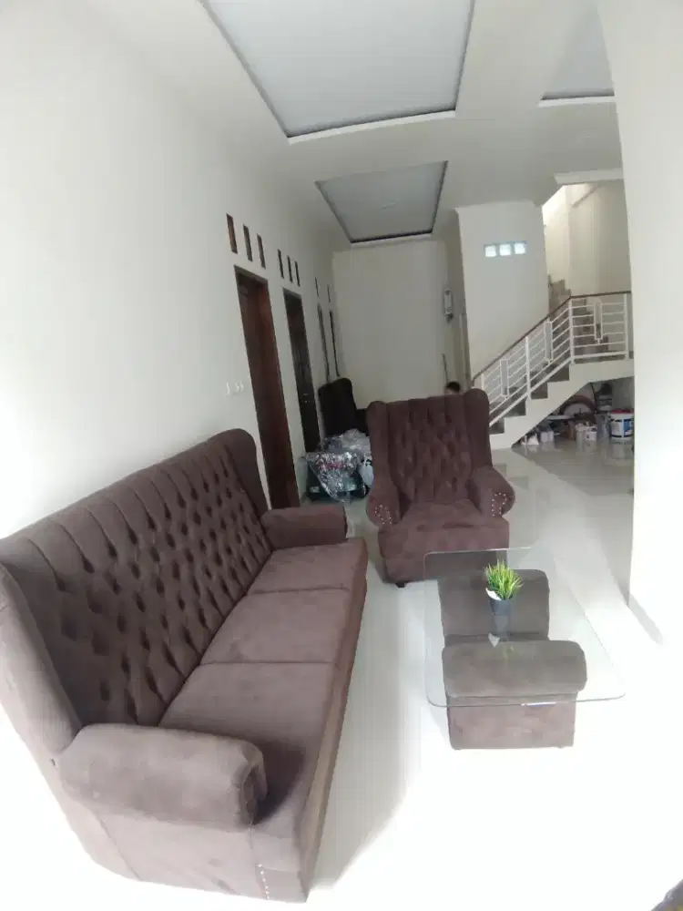 Sofa 3 2 1 seat bahan bludru