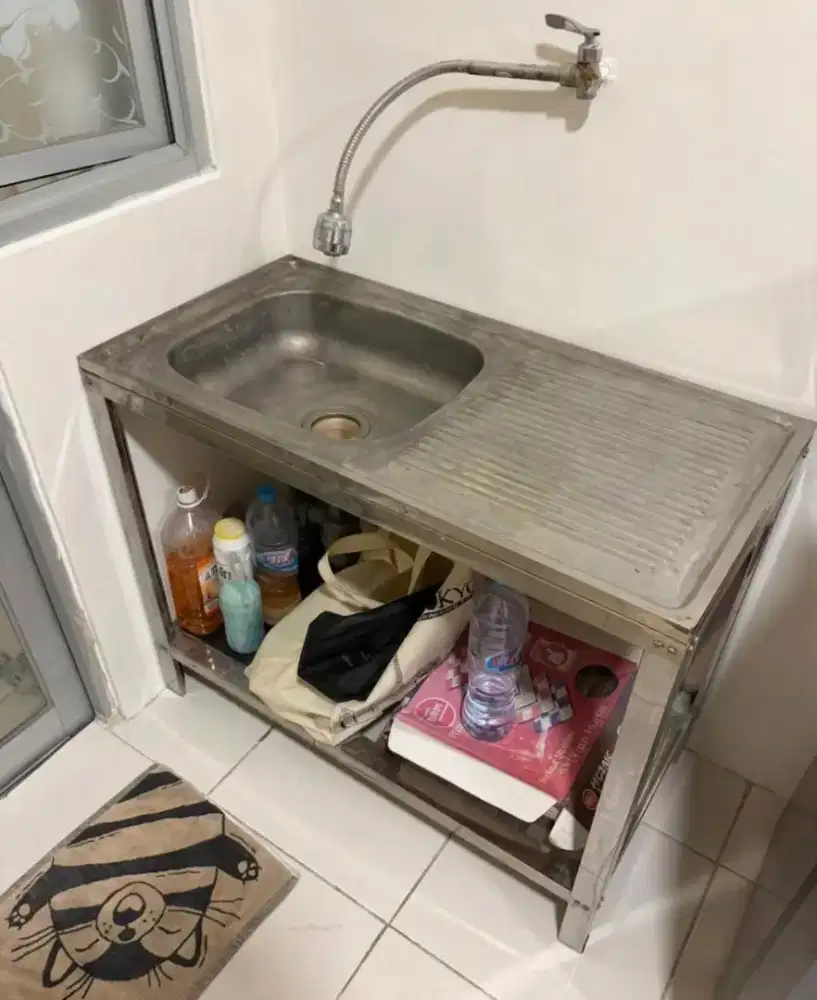 Meja sink wastafel stainless steel