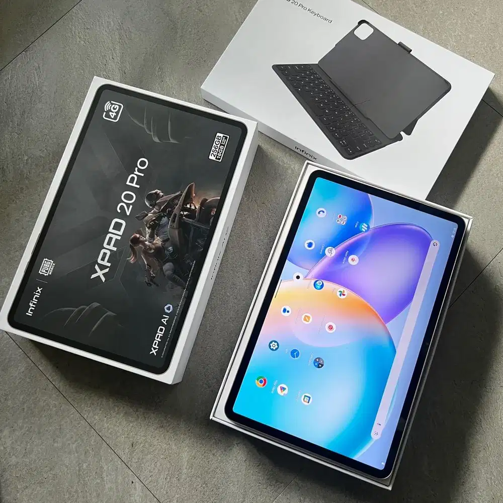 Infinix xpad 20 pro ram 8/256 gb lengkap keyboard
