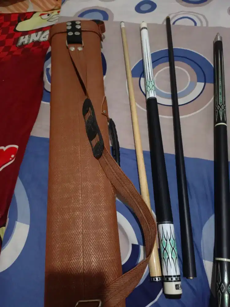 Stick Billiard Murrey & Stick billiard carbon + Tas billiard
