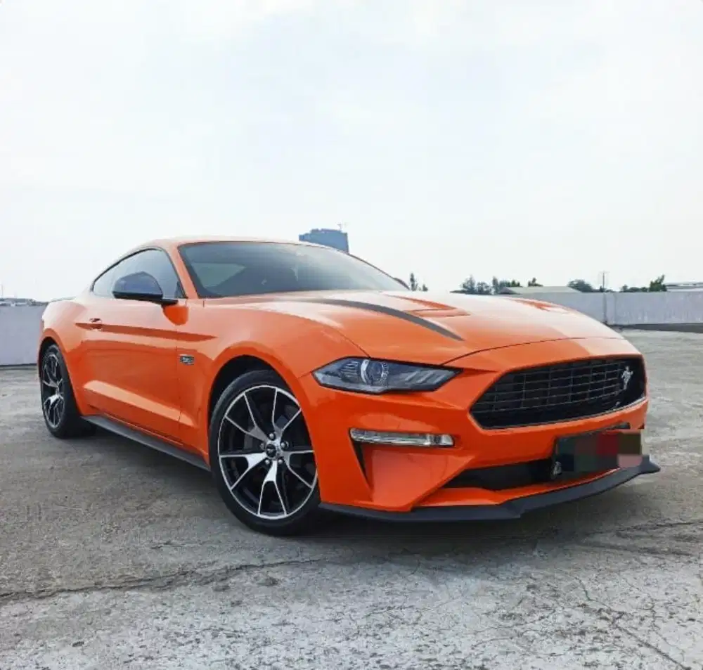 FORD MUSTANG ECOBOOST TURBO HIGH PERMORMANCE AT 2023 ORANGE ON BLACK