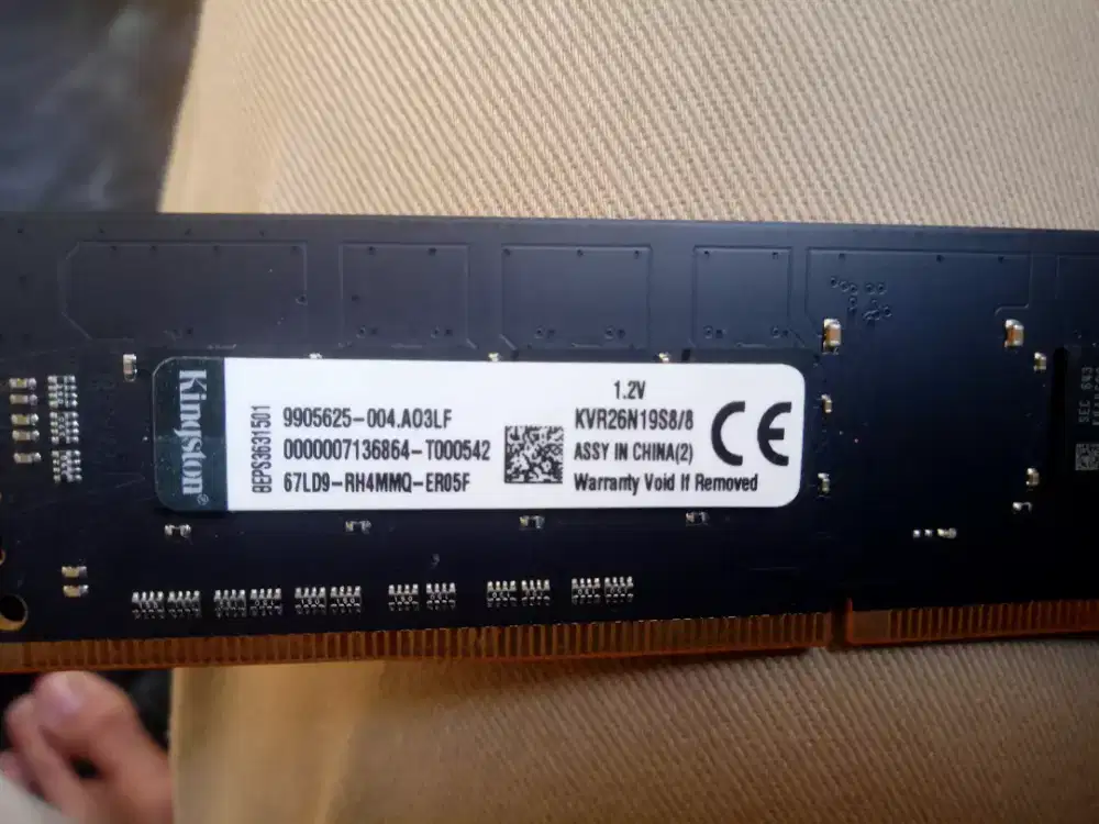 Ram kingston ddr4 8gb 2666Mhz Normal shopre on