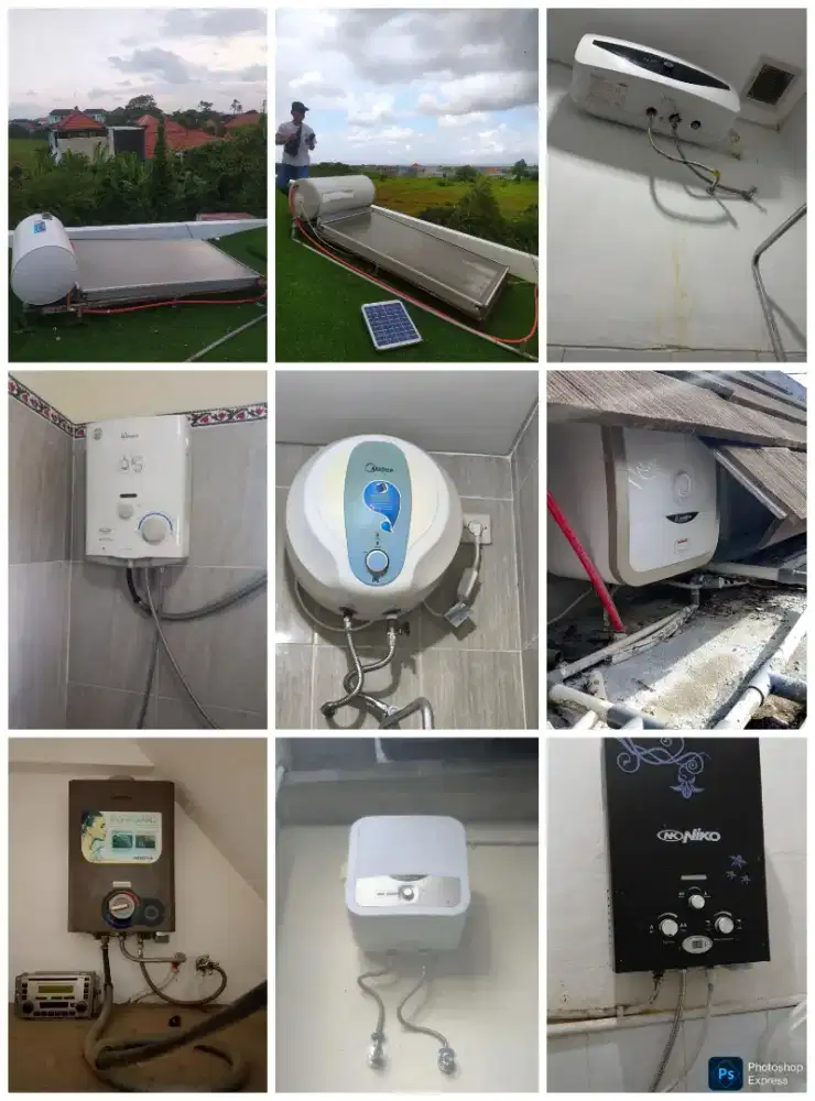 Service water heater pasang water heater teknisi water heater