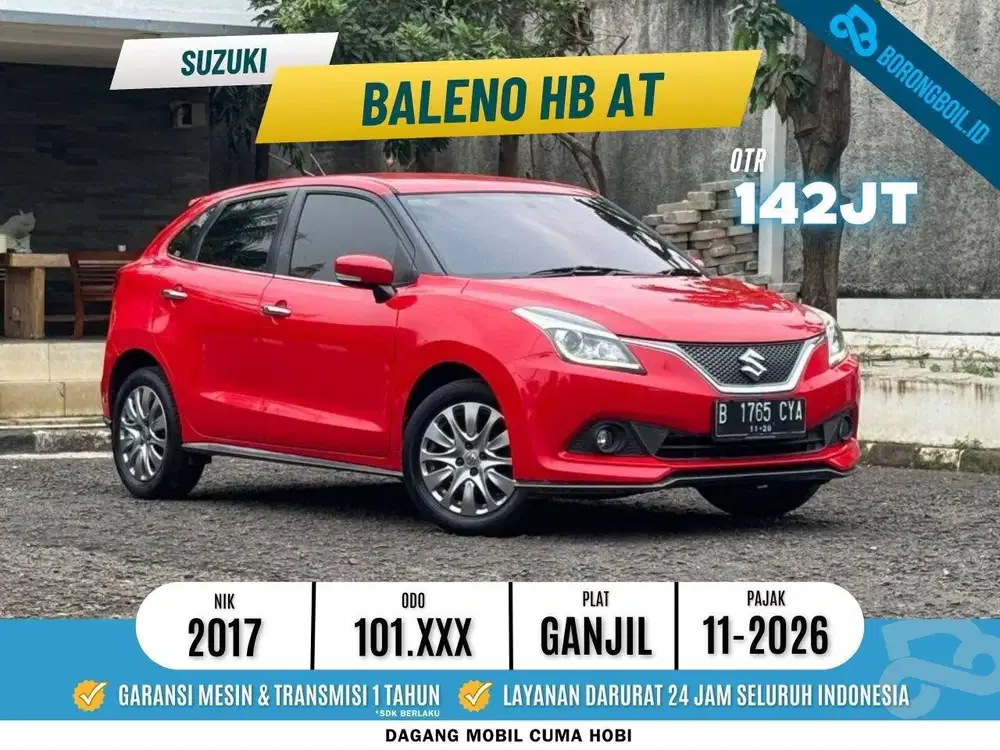 Hatchback Bandel | Suzuki Baleno Hatchback Metik 2017 Merah