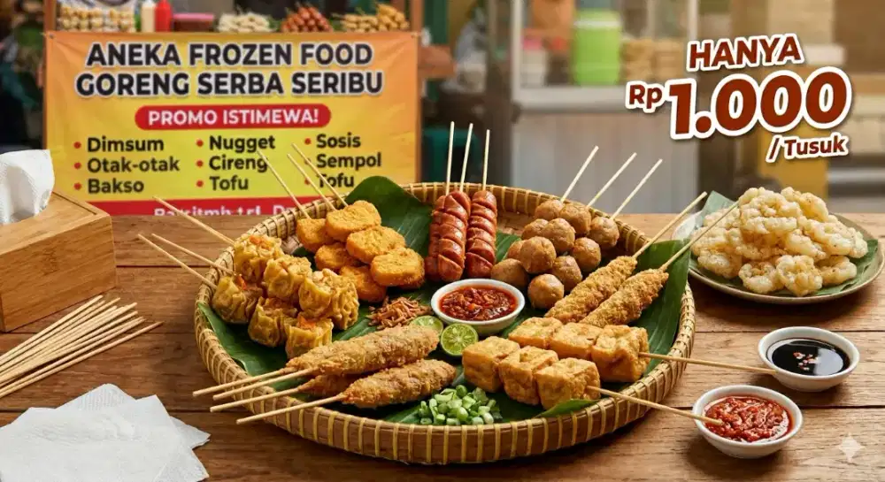 Aneka Frozen Food Goreng Serba Seribu - Cemilan Enak & Murah