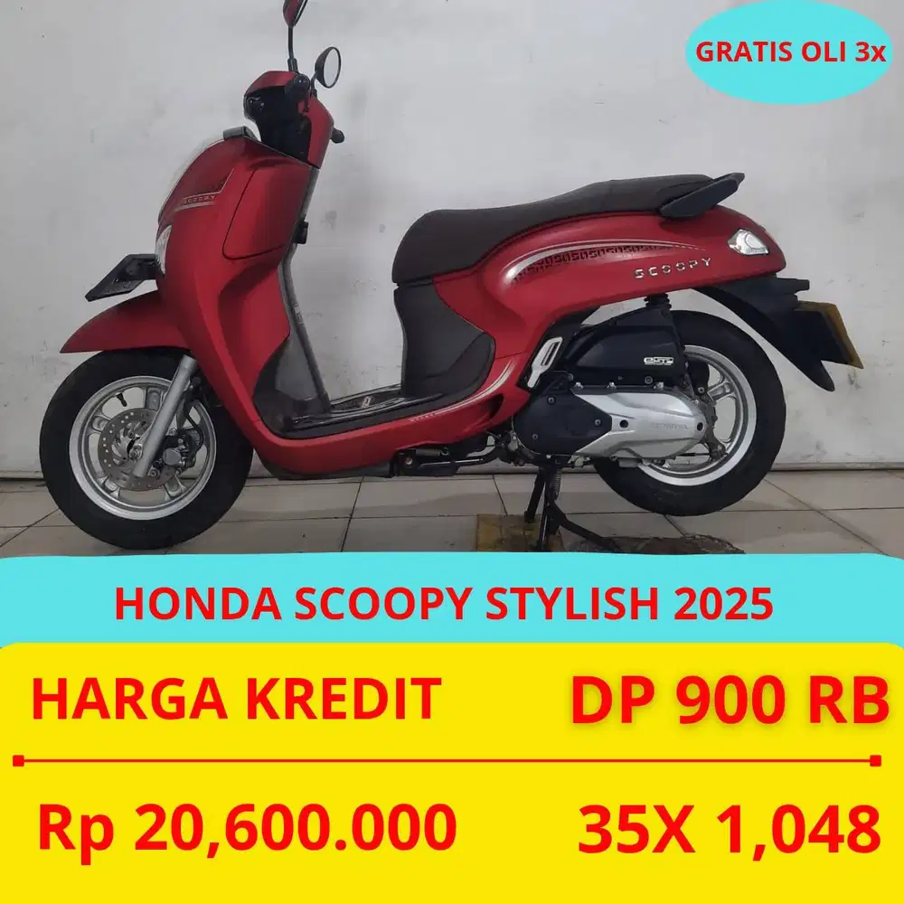 PROMO SUKSES MOTOR HONDA SCOOPY STYLISH 2025 DP MURAH 900 RIBU GUYS