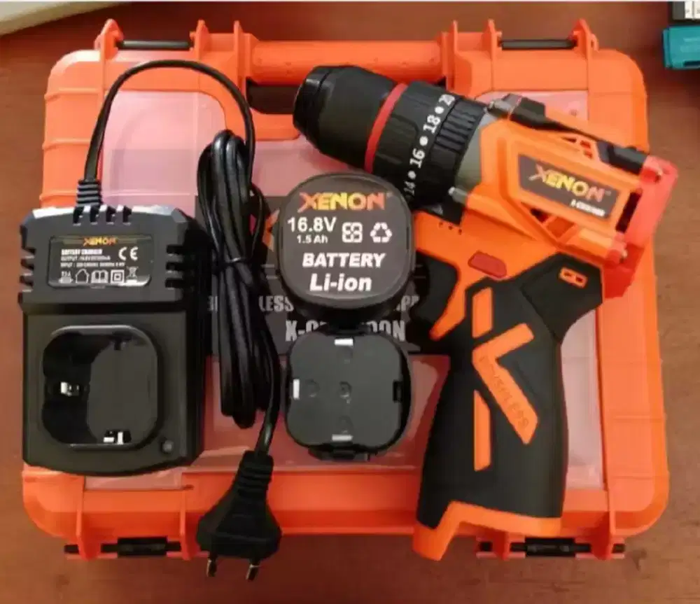Bor 18v XENON 2BATERAI BARU
