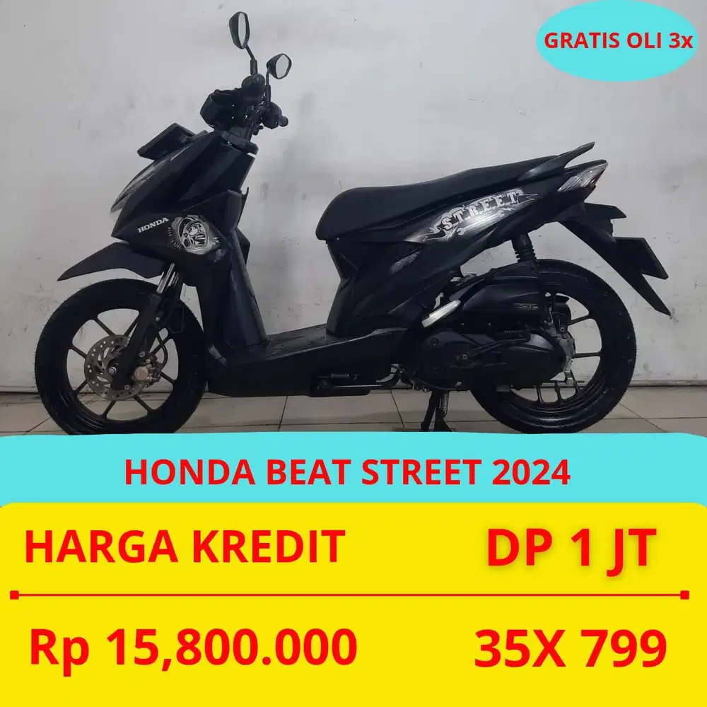 PROMO SUKSES MOTOR HONDA BEAT STREET 2024 DP MURAH 1 JUTA GUYS