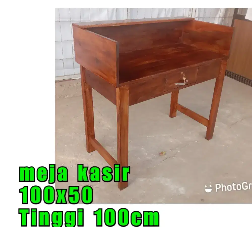 Meja laci kasir, meja usaha komputer, meja warung makan