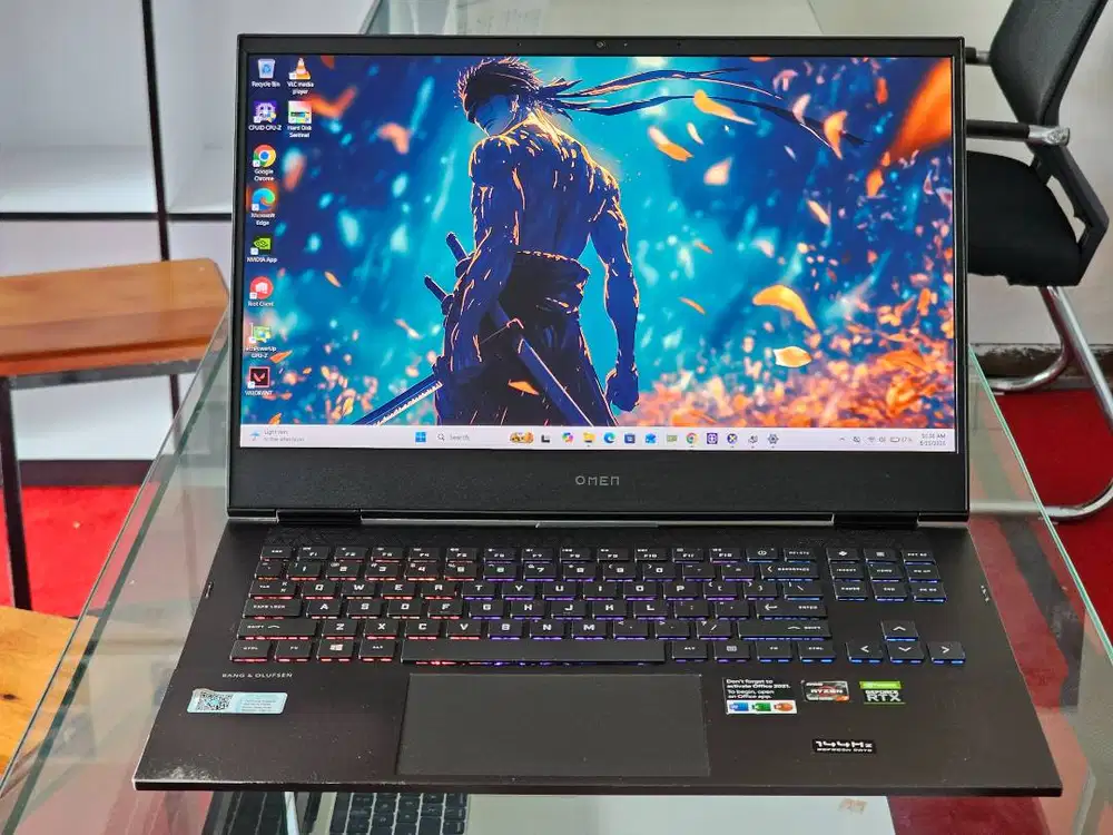 HP OMEN 16 AMD Ryzen 7 5800H Ram 8 GB SSD 256 GB Nvidia RTX 3070 144 H