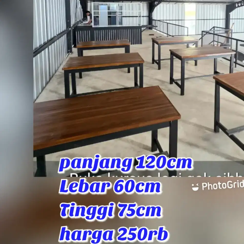 Meja makan, meja dapur kompor, meja belajar komputer laptop