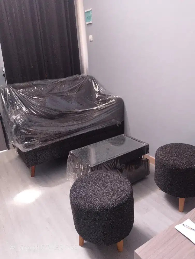 Sofa 2 seat dan 2 bangku bulet