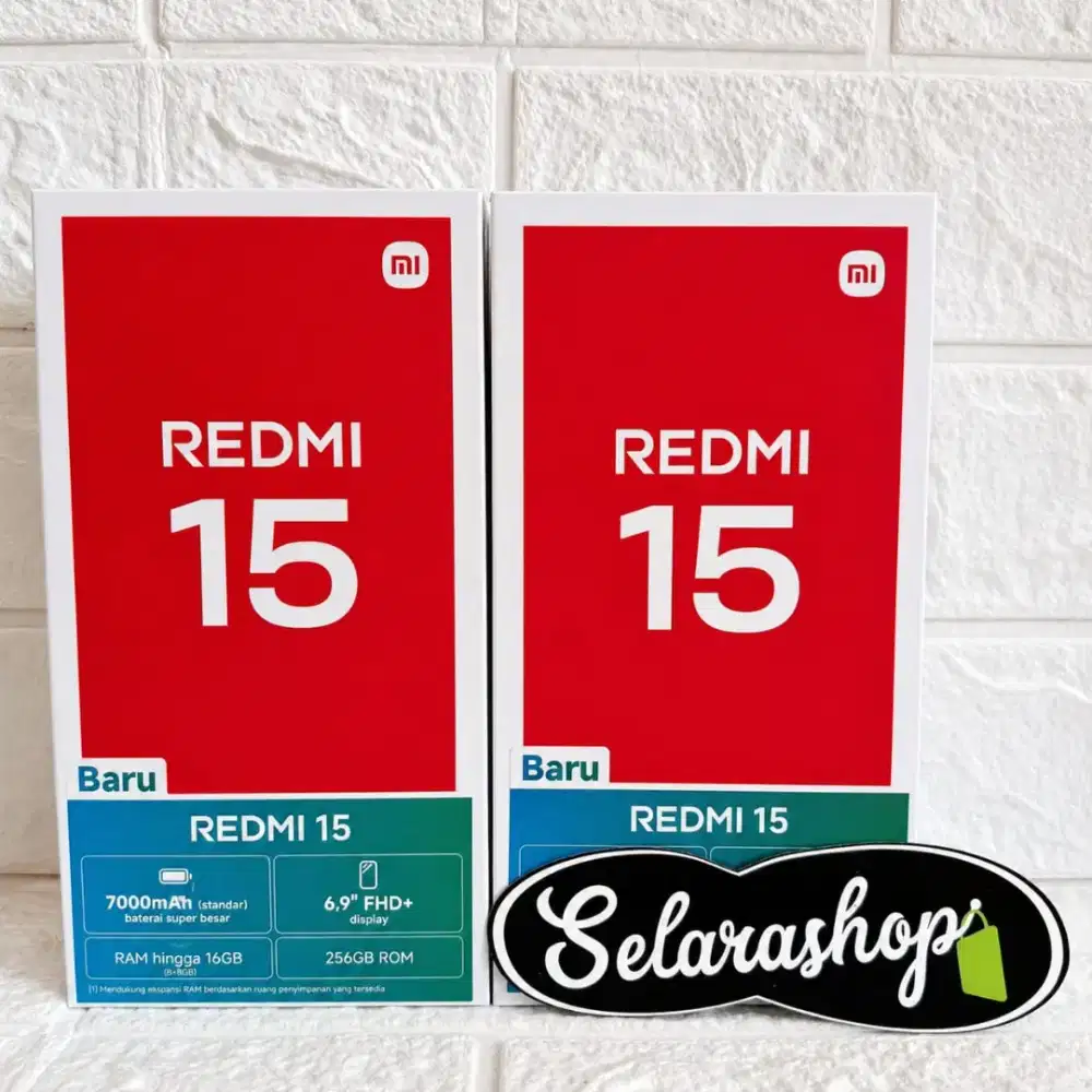 REDMI 15 8/256 BARU GARANSI RESMI