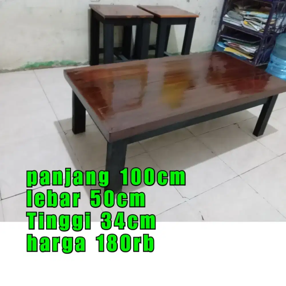 Meja lesehan, meja belajar komputer laptop, meja makan