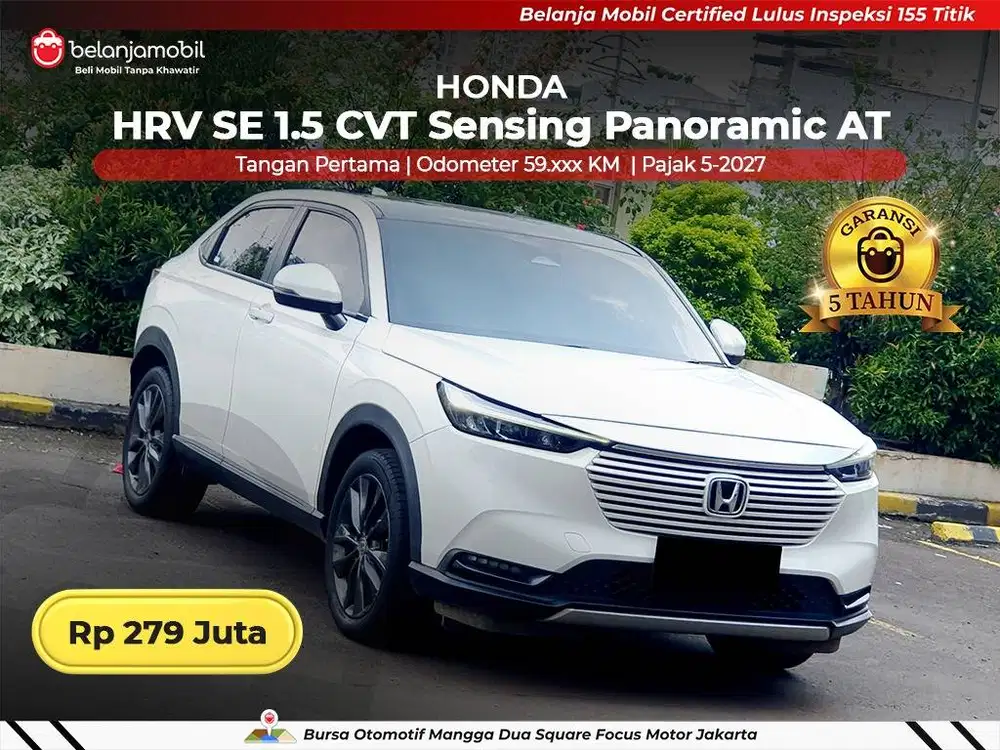 [ GARANSI 5TH ] Honda HRV HR-V HR V SE 1.5 Sensing Panoramic 2022/2023